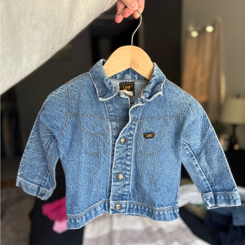 Vintage Lee Kids Blue Denim Jacket